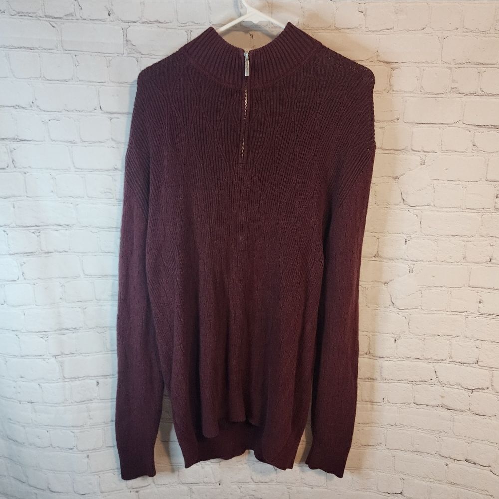 Men's Tommy Hilfiger zip-up fleece sweater, size XL